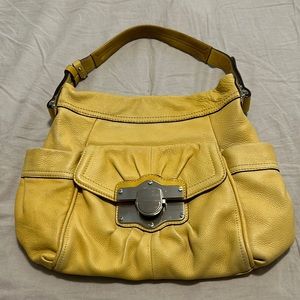 Gorgeous pale yellow B Makowski handbag